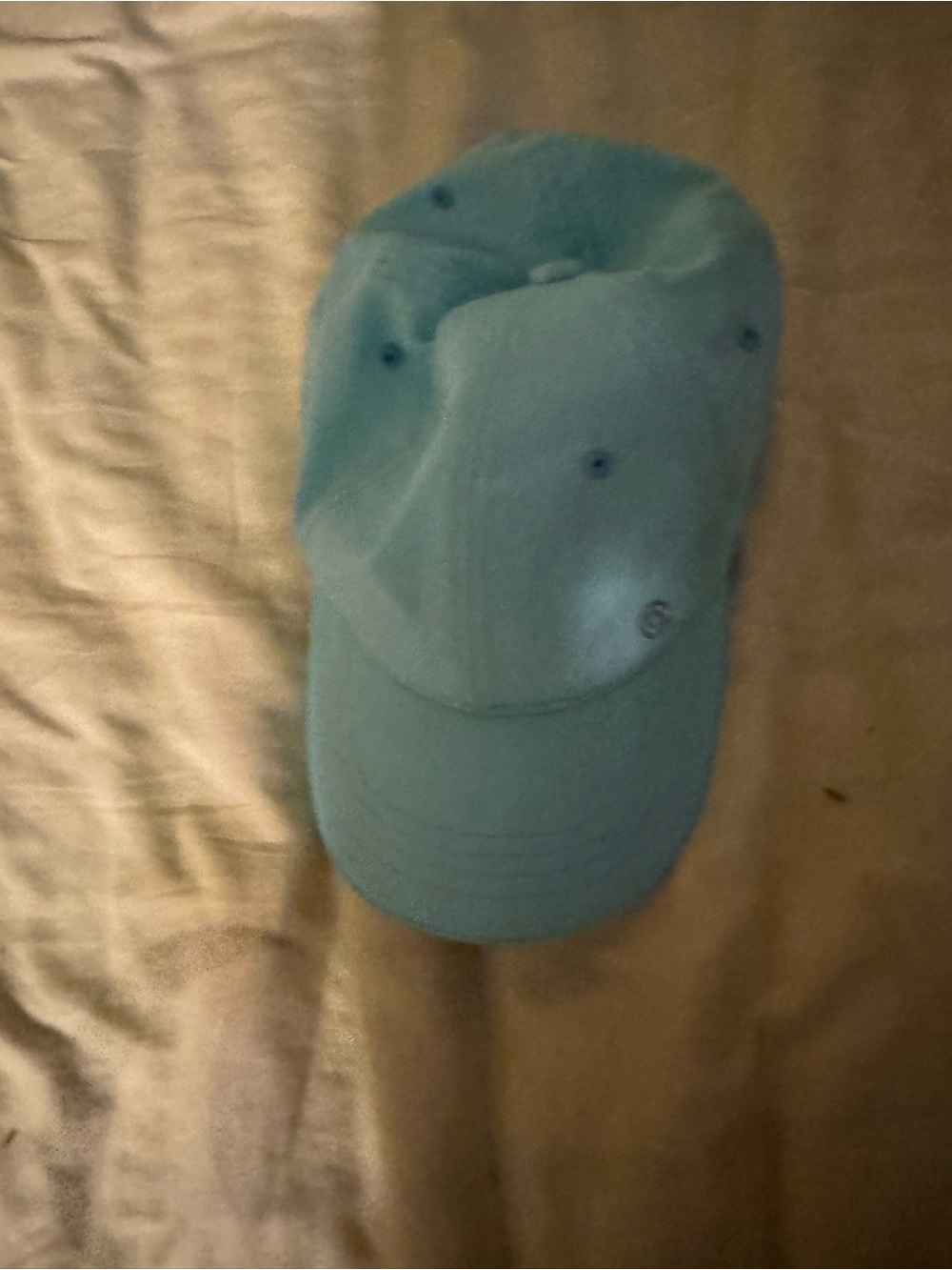 Champion Light Teal Baseball Cap with Interior Logo Tag